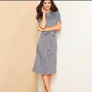 Alex Marie Ava Striped Midi Dress